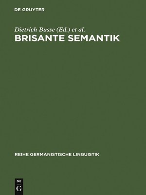 cover image of Brisante Semantik